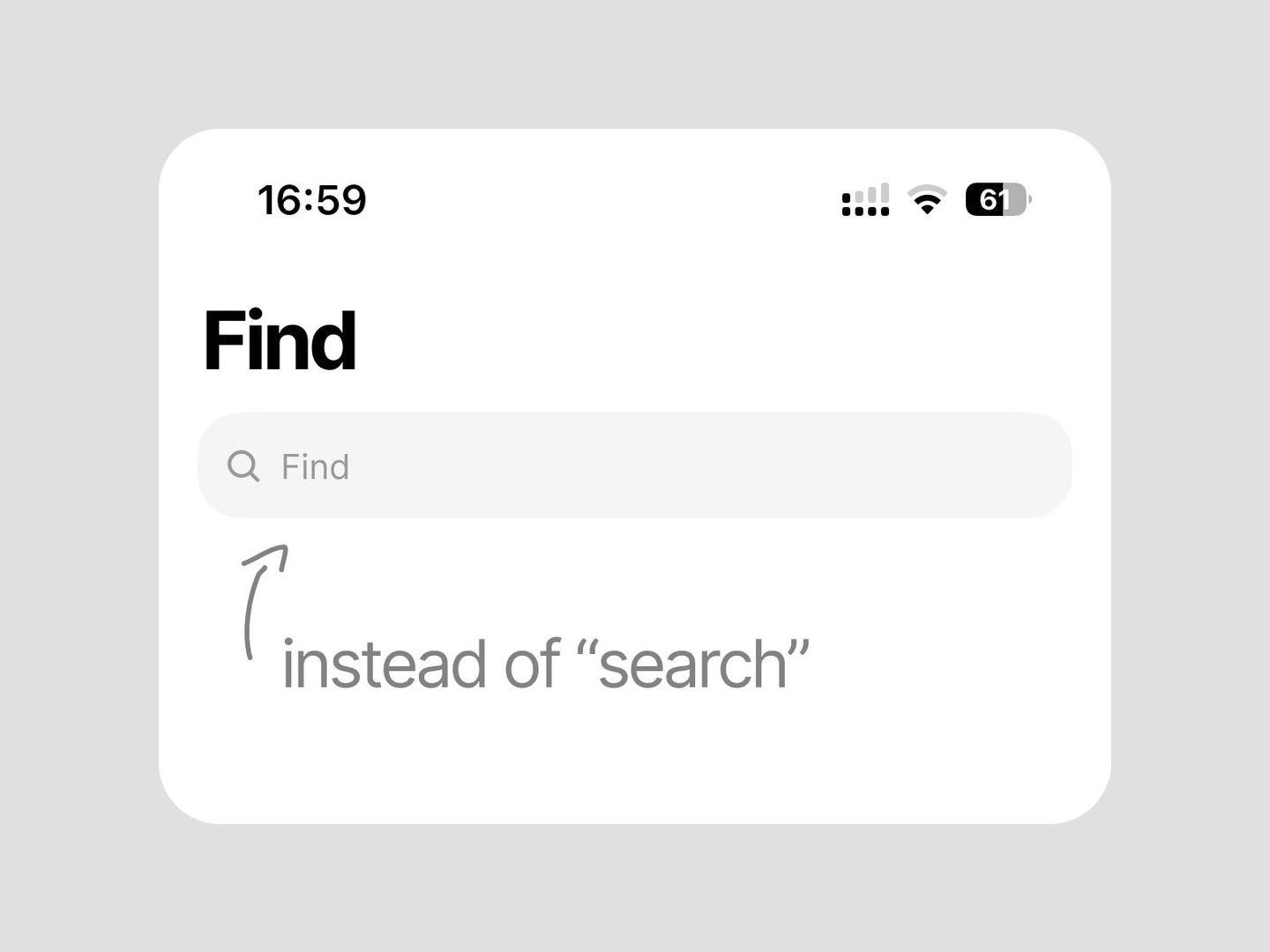 Search or Find? A Reasoned Choice